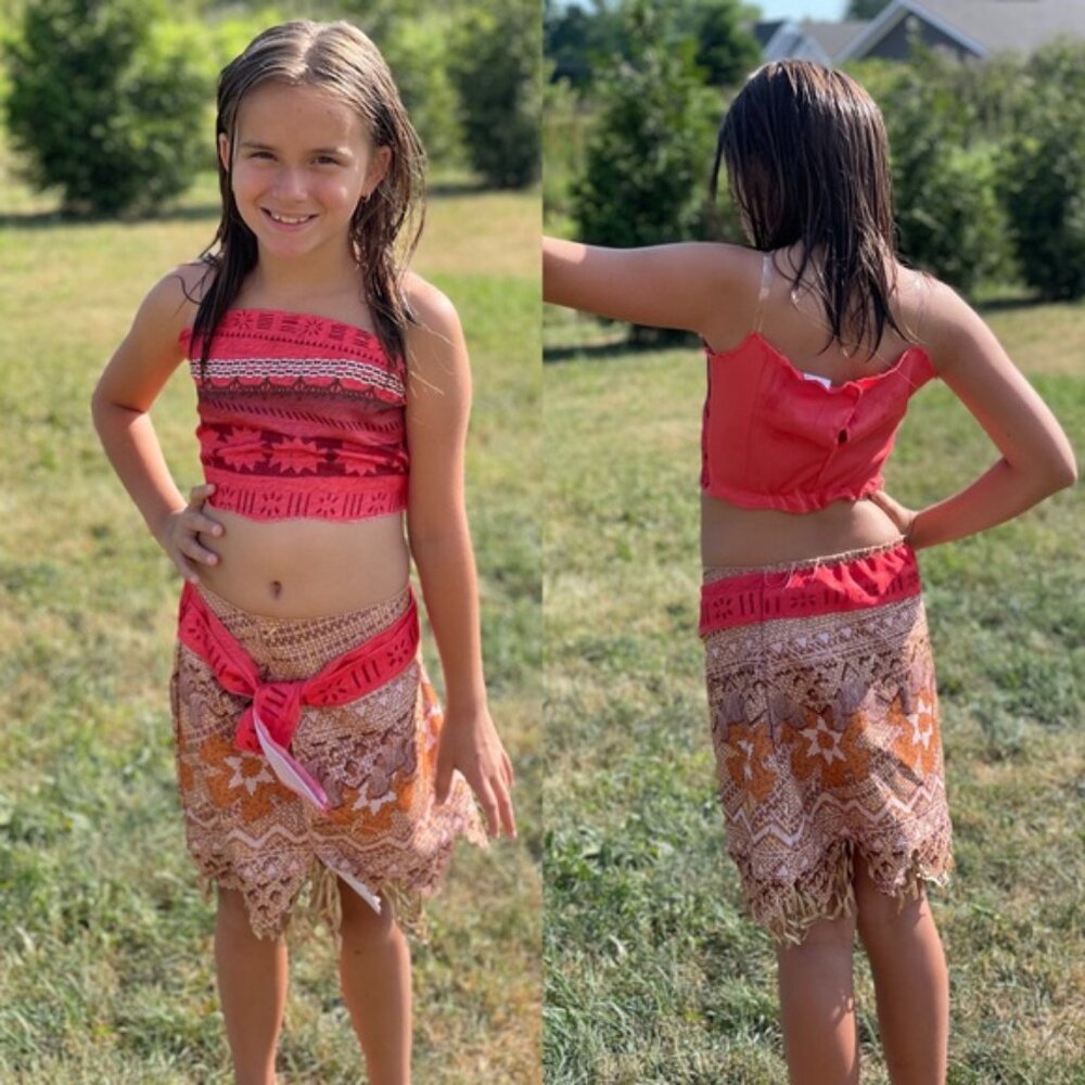 Disney Store | Moana Two piece Halloween Dress Up Costume | Size 4-6X